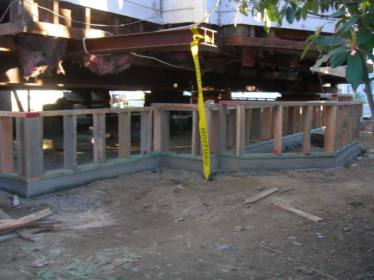 A yellow tape on the ground.