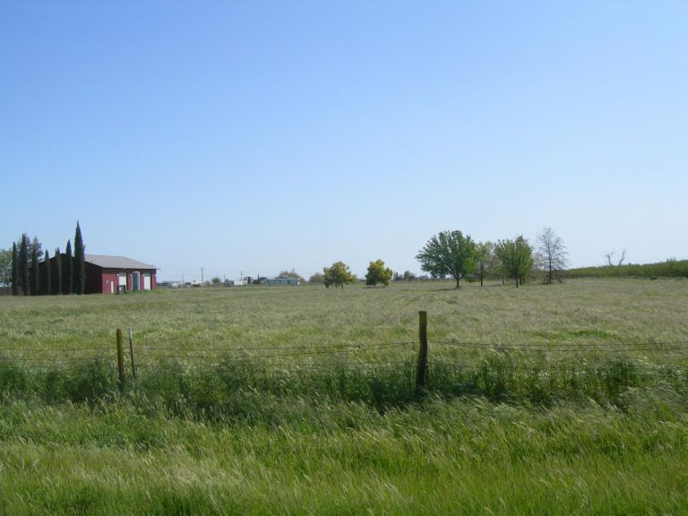 A red barn in the middle of a grassy field.
