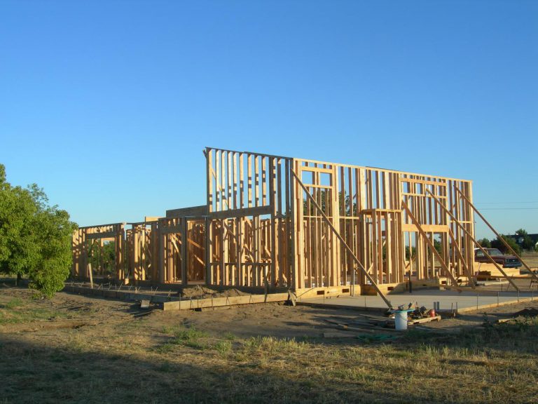 The house is under construction.