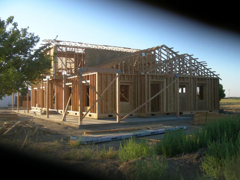The house is under construction.