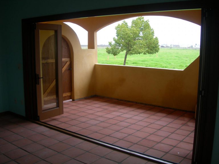 A doorway to a room.